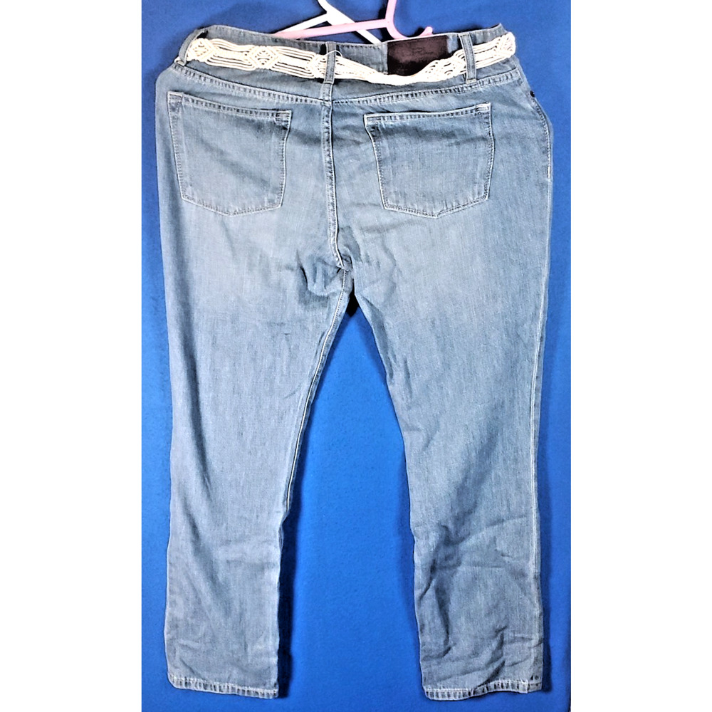 LRL Lauren Jeans Ralph Lauren Montauk Rope Belt Women’s Denim Jeans Size 8 NEW - Picture 7 of 16